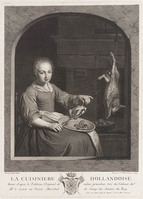 KG 13450
<br/>
De Hollandse kokkin
<br/>
<em>Wille, Johann Georg (1715-1808)</em>